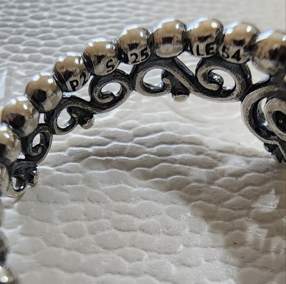 Pandora Princess Tiara Crown Ring size 54